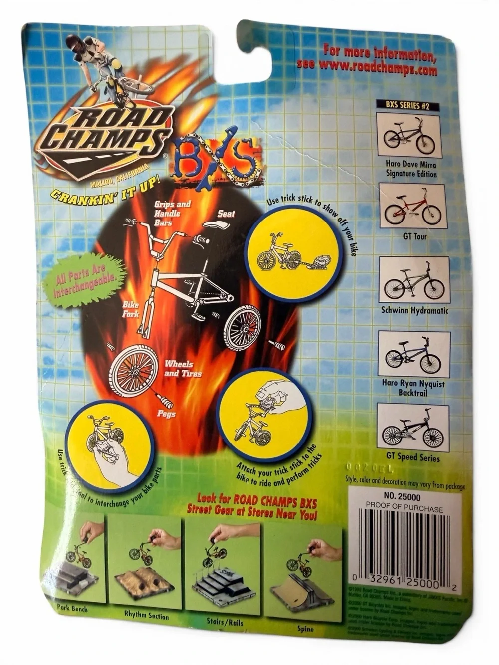 ROAD CHAMPS BXS SERIES 2 GT TOUR BMX BIKE 2000 VINTAGE COLLECTOR TOY NEW RARE